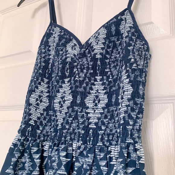 Blue Tribal Print Dress - Picture 2 of 4